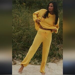 Free People Beach Malibu Solid Pant Surf Set - Small (NWOT)